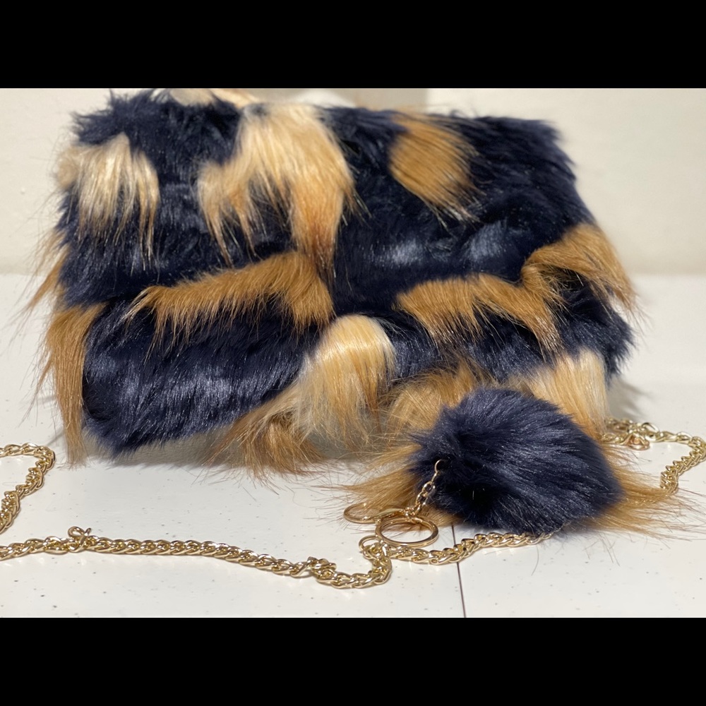 Chic Faux Fur Clutch